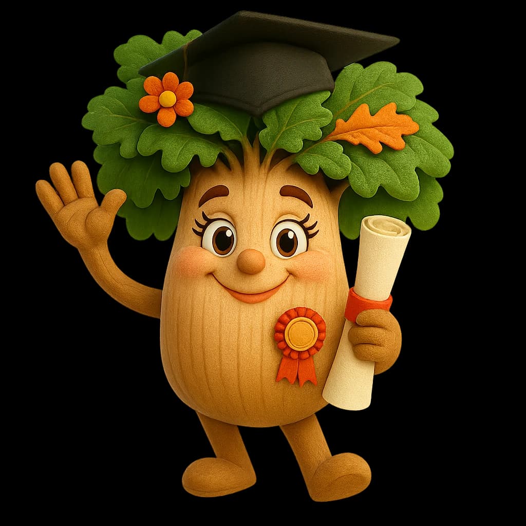 GoAusbildung Maskottchen - Graduierte