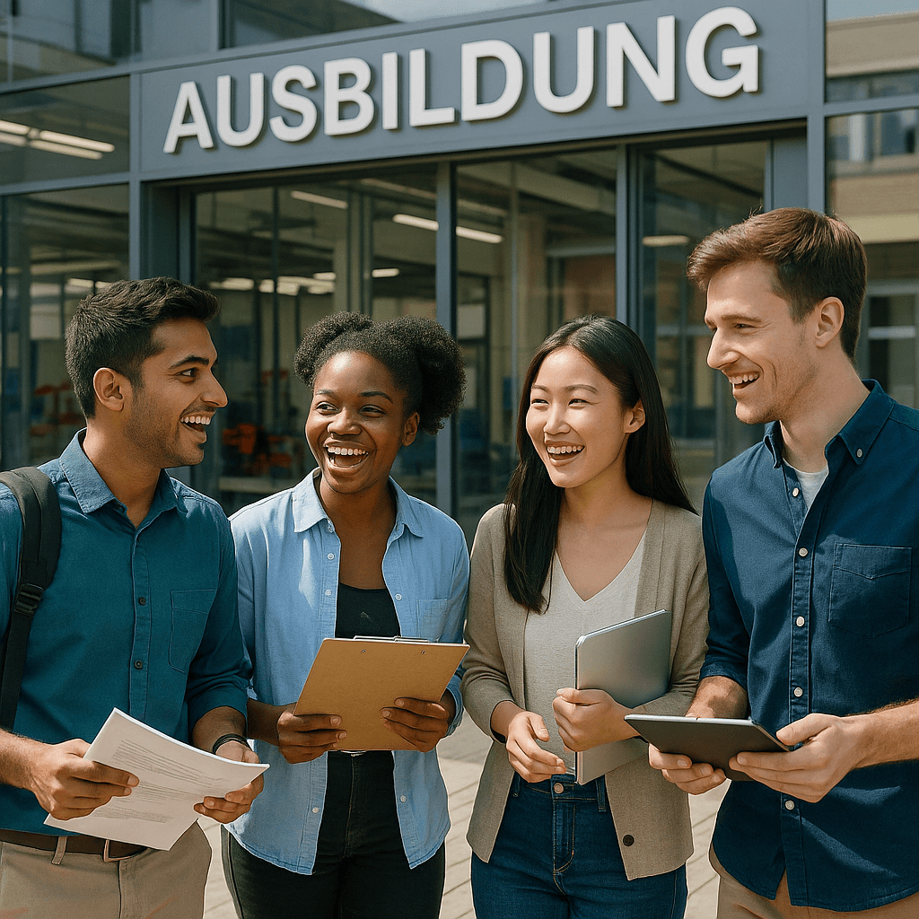 Studenten erkunden Ausbildungswege in Deutschland
