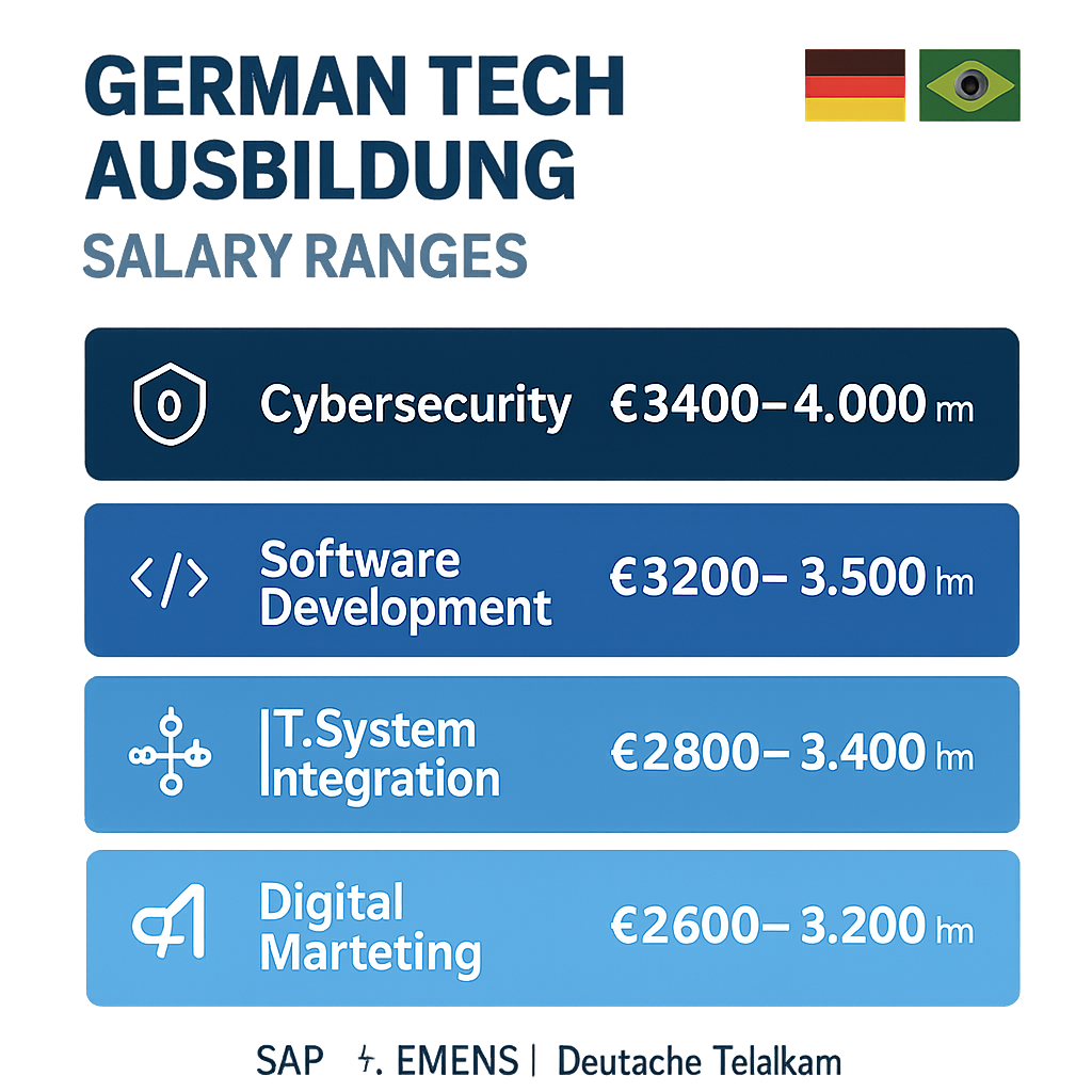 Tech Sector Opportunities and Salary Ranges - Brazil's German Dream: São Paulo Students' €3,000+ Ausbildung Success Stories