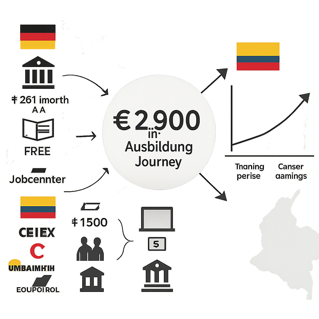 Financing Options and Scholarship Opportunities - Colombia's German Connection: Bogotá Students' €2,900 Ausbildung Journey