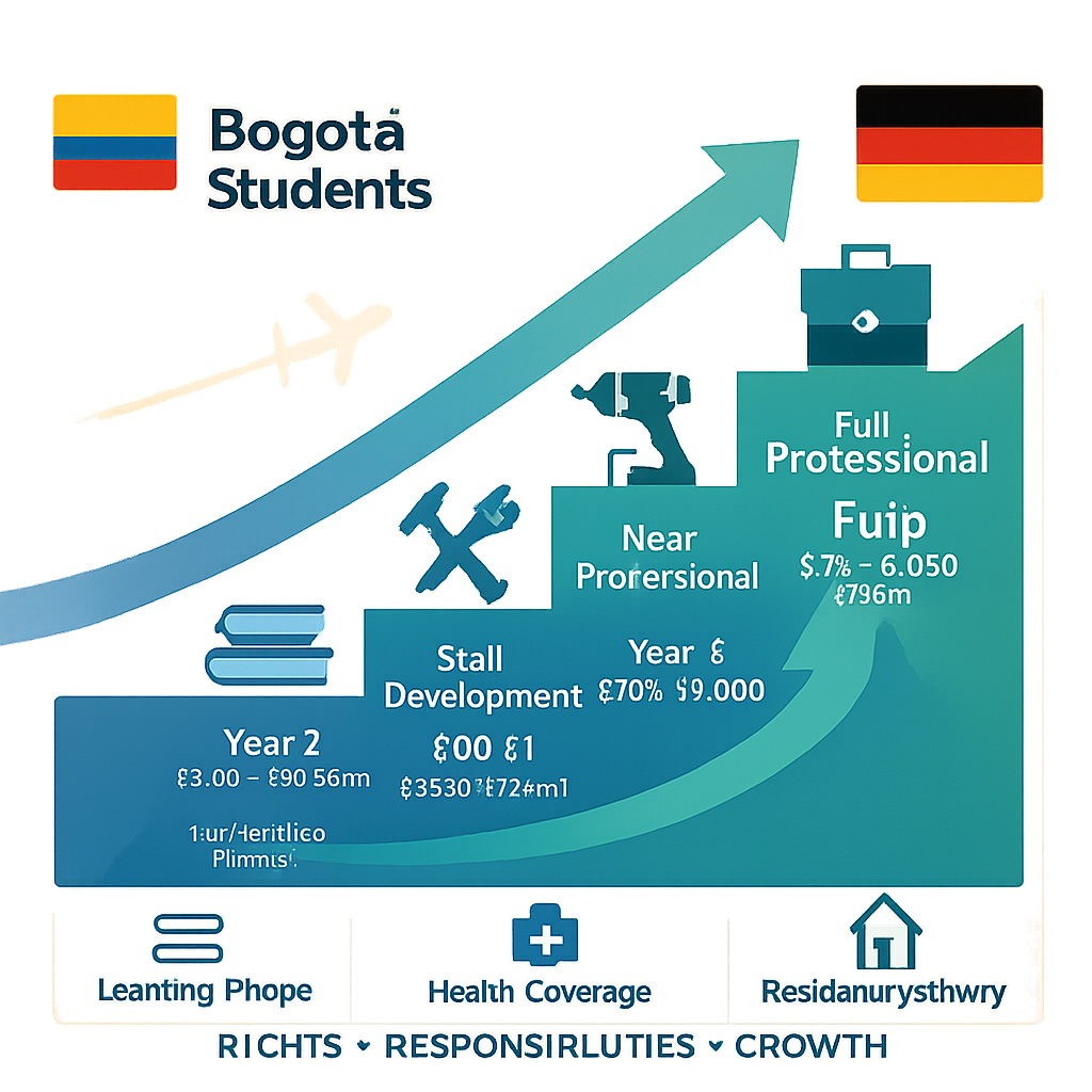 Rights, Responsibilities, and Salary Expectations - Colombia's German Connection: Bogotá Students' €2,900 Ausbildung Journey