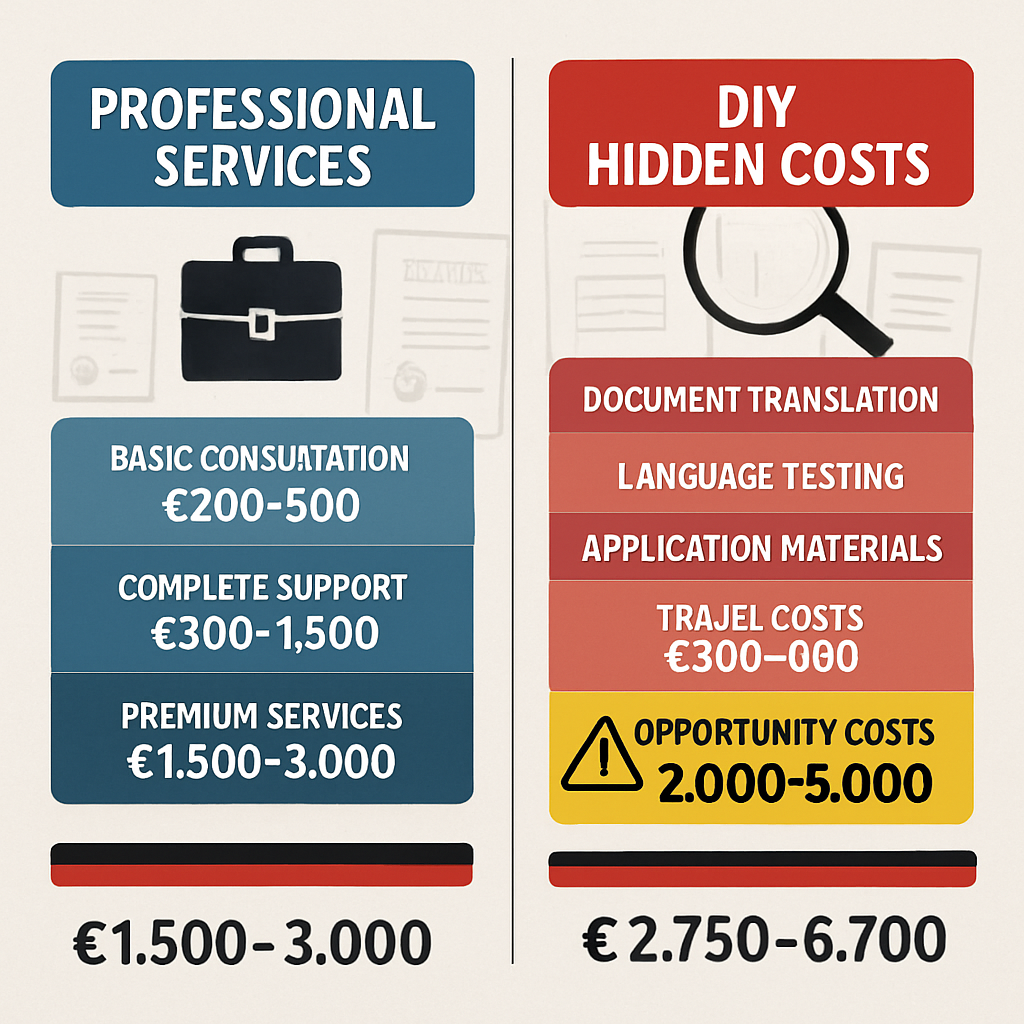 Professional Service Fees vs. Hidden DIY Costs - Cost-Benefit Analysis: Professional Ausbildung Services vs DIY Approach