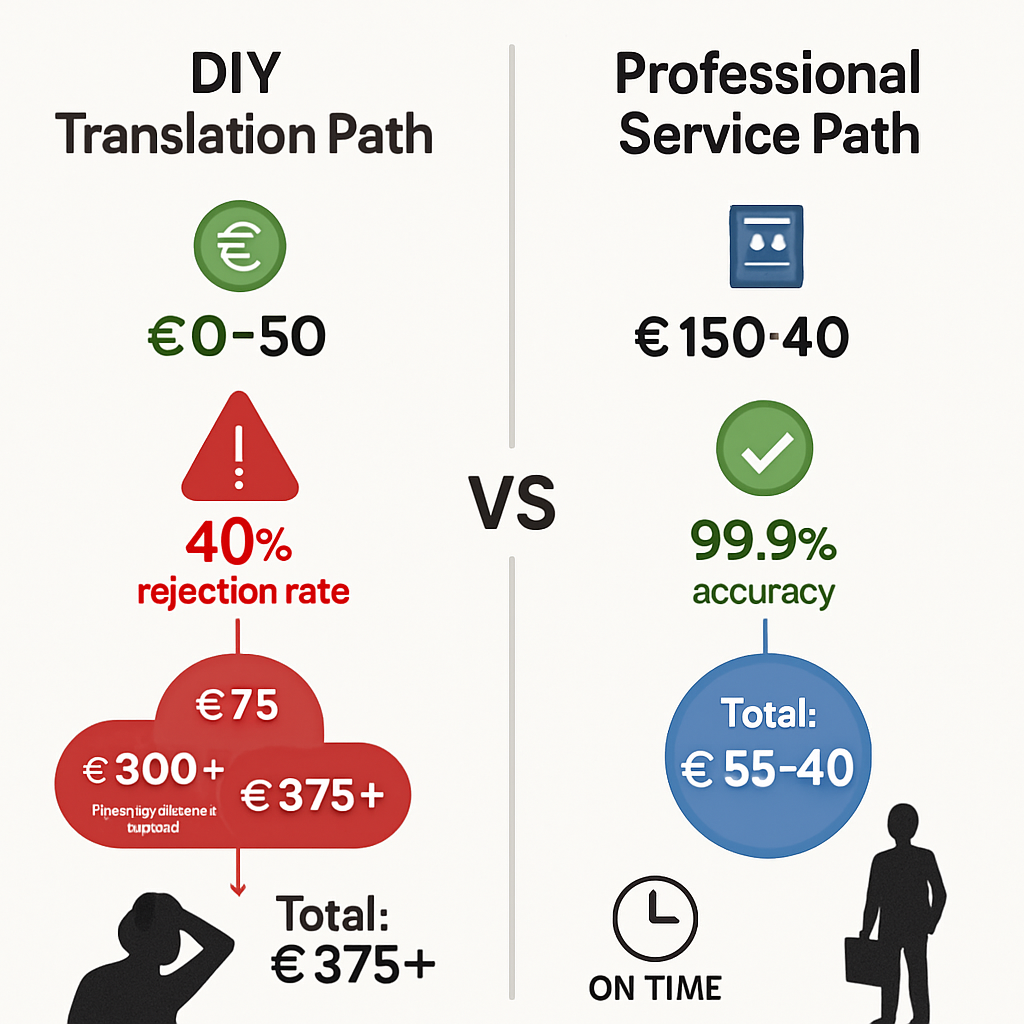 Cost Comparison and Long-Term Value Analysis - Document Translation Services: Why 99.9% Accuracy Matters for Visa Success