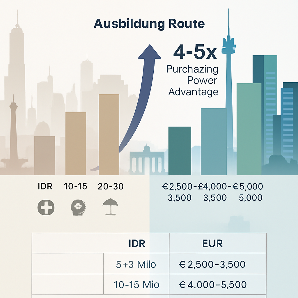 Economic Opportunities and Salary Comparisons - Indonesia to Germany Success: The Ausbildung Route Jakarta Professionals Choose