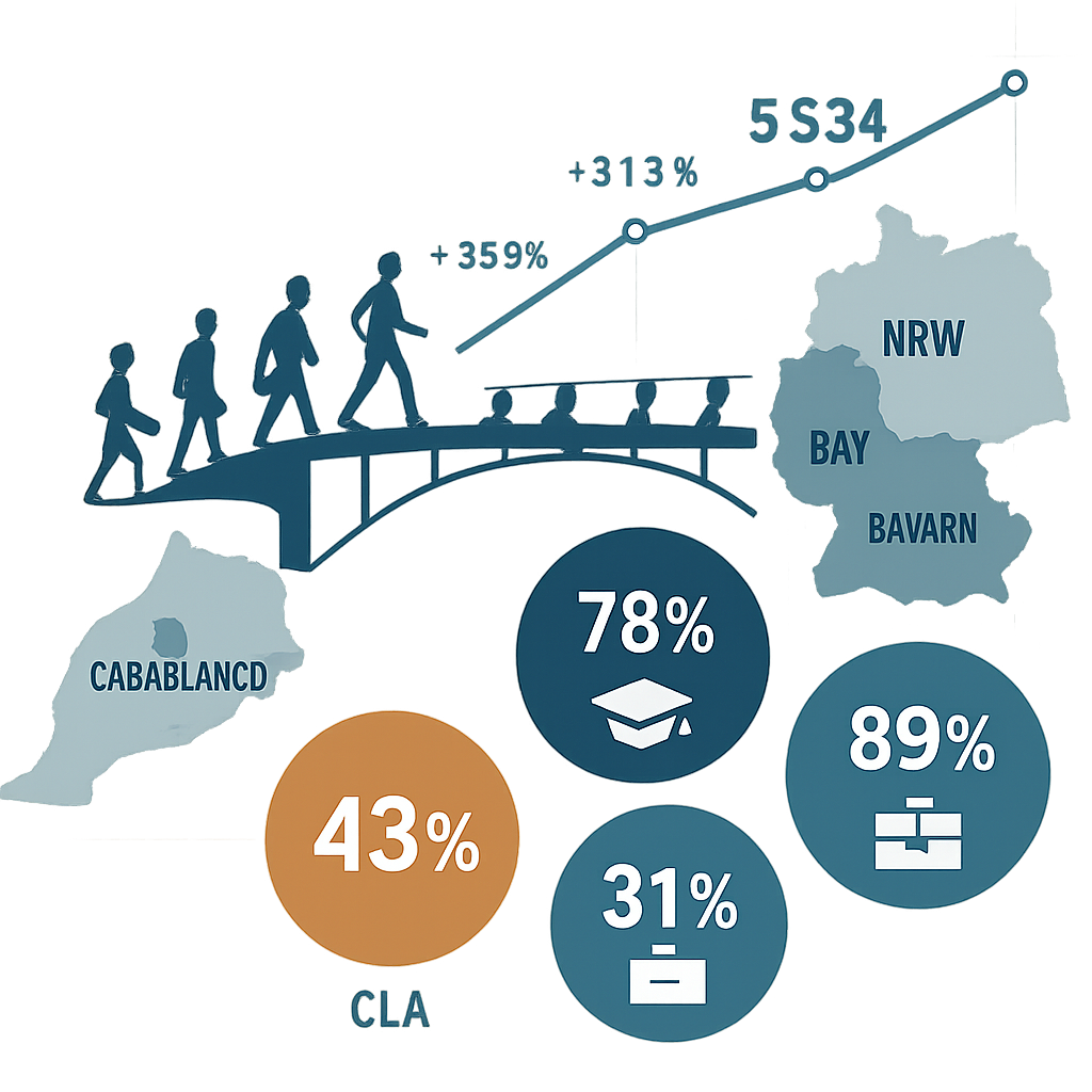 Statistical Overview of Moroccan Students in German Ausbildung Programs - Morocco's Hidden Gateway: Why German Companies Recruit Ausbildung Students from Casablanca