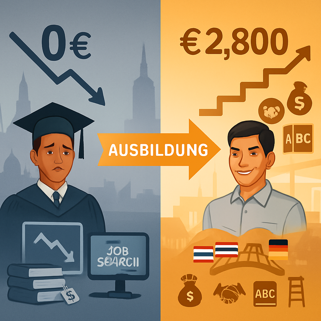 Why German Ausbildung Appeals to Thai Students Specifically - Thailand's Secret: How Bangkok Students Access €2,800 Monthly Ausbildung Salaries