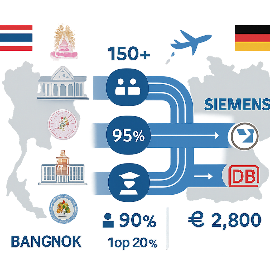 Success Stories from Bangkok Universities Partnering with German Companies - Thailand's Secret: How Bangkok Students Access €2,800 Monthly Ausbildung Salaries