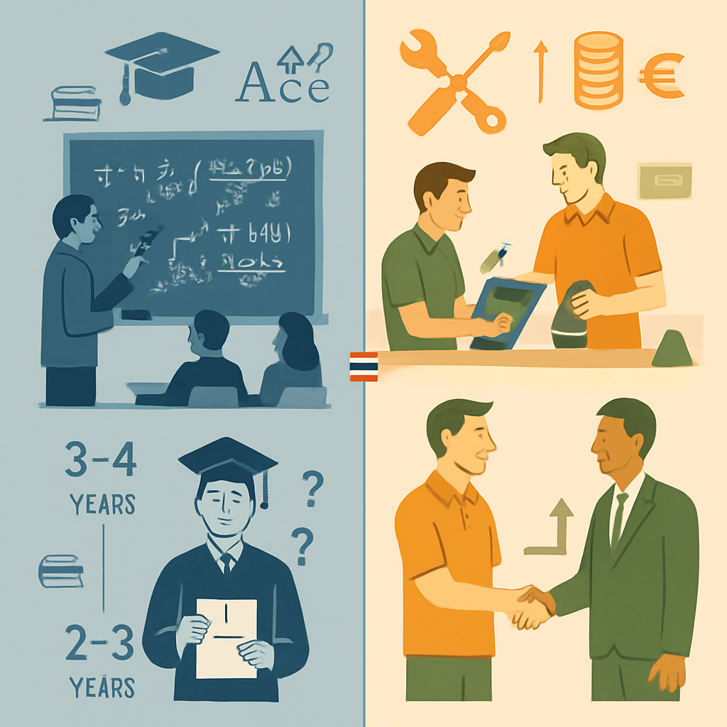 What Makes Ausbildung Different from Traditional University Education - Thailand's Secret: How Bangkok Students Access €2,800 Monthly Ausbildung Salaries