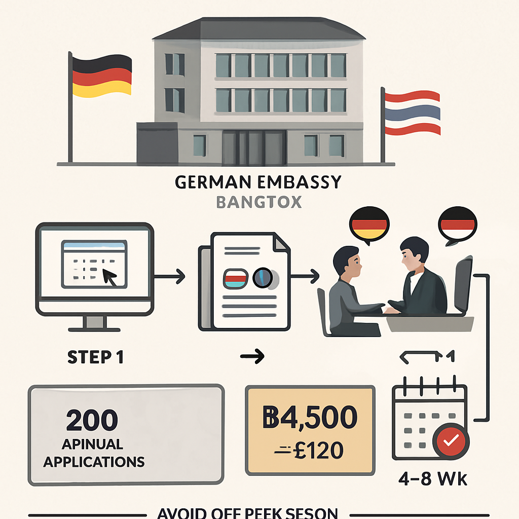 Visa Requirements and Embassy Procedures in Bangkok - Thailand's Secret: How Bangkok Students Access €2,800 Monthly Ausbildung Salaries