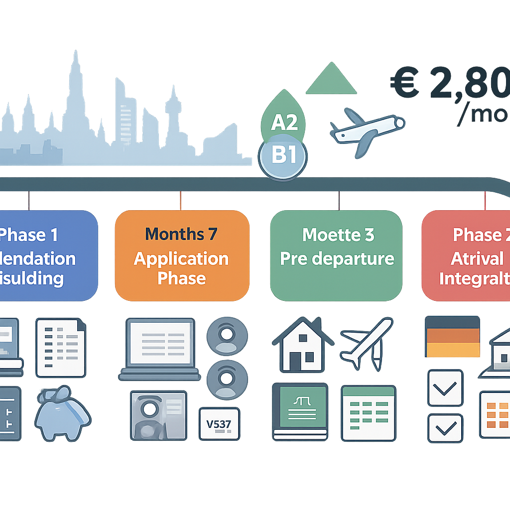 Timeline for Application and Preparation - Thailand's Secret: How Bangkok Students Access €2,800 Monthly Ausbildung Salaries