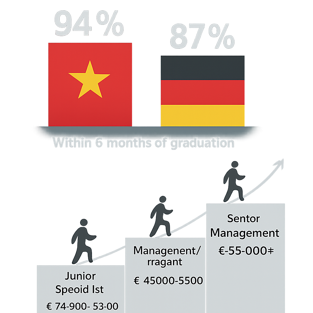Post-Ausbildung Employment Rates and Career Progression - Vietnam's German Success: Ho Chi Minh Students' €3,100 Ausbildung Breakthrough