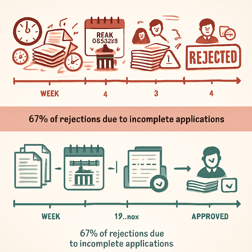 Timeline Mistakes and Application Errors - Visa Consultation Success Stories: From Rejection to Approval in 30 Days